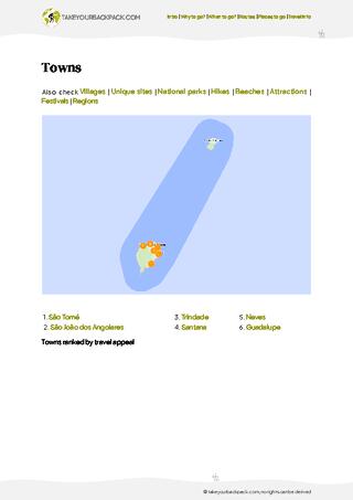 example page 4 from our offline Travel Guide for São Tomé and Príncipe